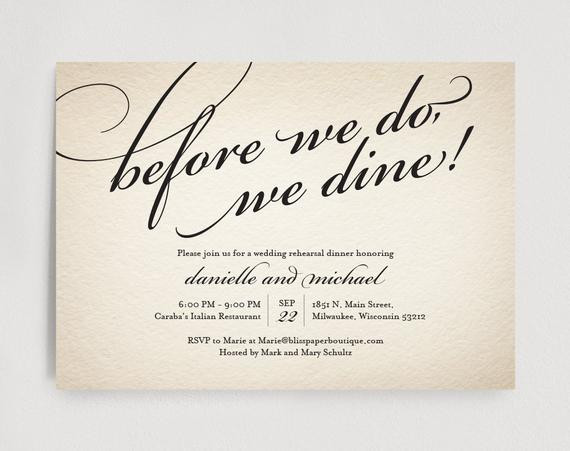 Wedding Rehearsal Invites
 Wedding Rehearsal Dinner Invitation Editable Template Before