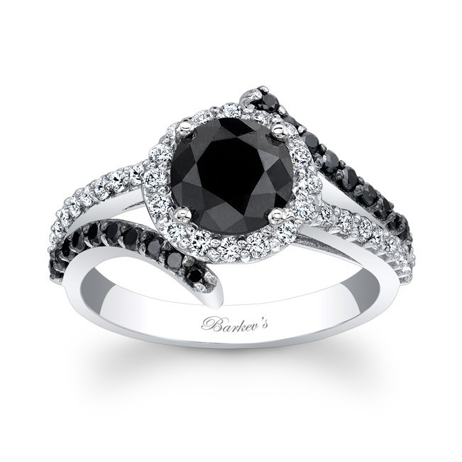 Wedding Rings Black
 Barkev s Black Diamond Engagement Ring BC 7857LBK