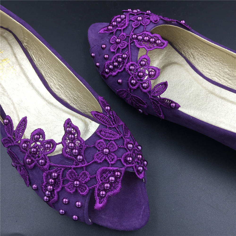 Wedding Shoes Purple
 Purple Peep toe Bridal Shoes Purple Open Toe Bridesmaid