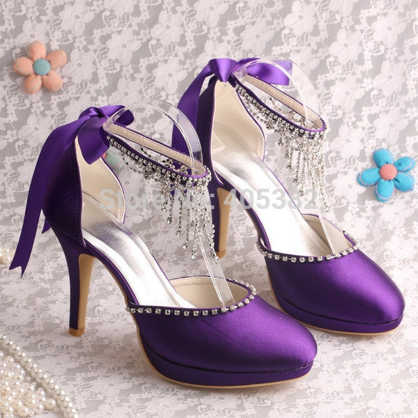 Wedding Shoes Purple
 Purple Bridal Shoes Reviews line Shopping Purple