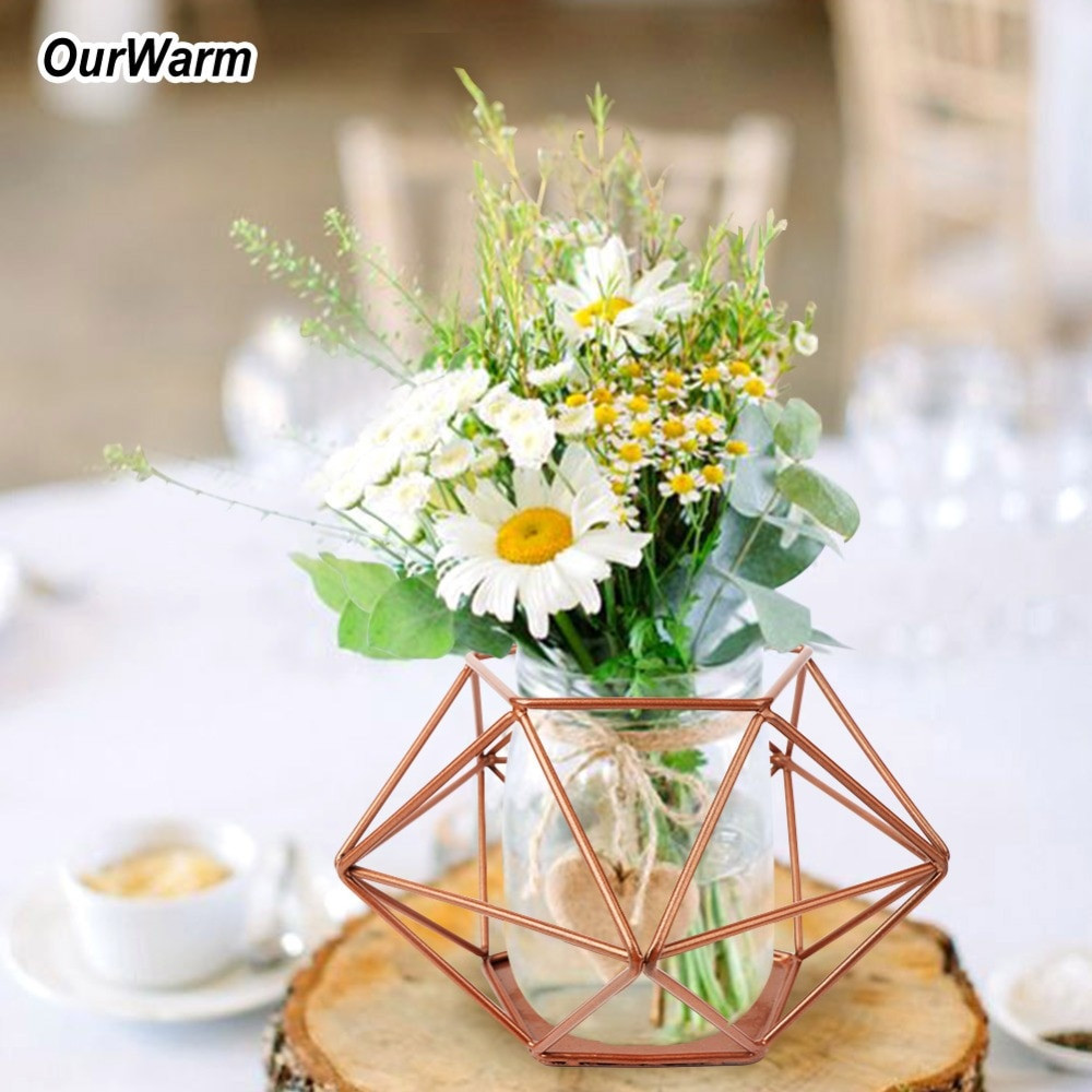 Wedding Table Decorations DIY
 OurWarm Geometric Vase for Wedding Table Decoration