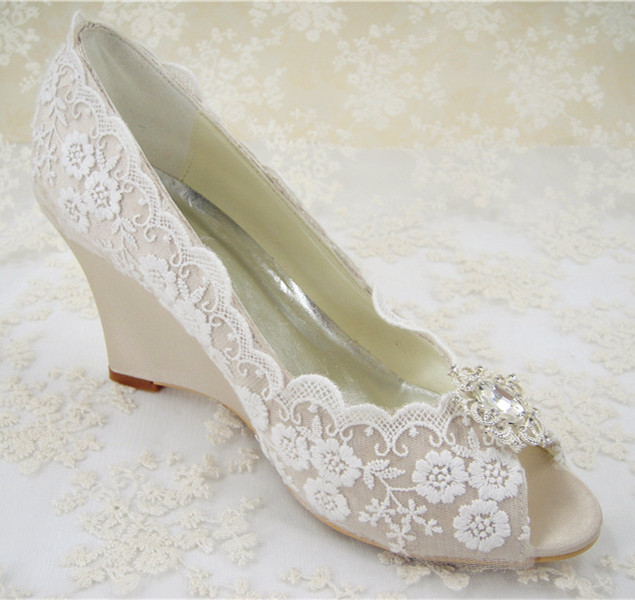 Wedges For Wedding Shoes
 Rhinestones Bridal Shoes Women s Wedding Shoes Wedges