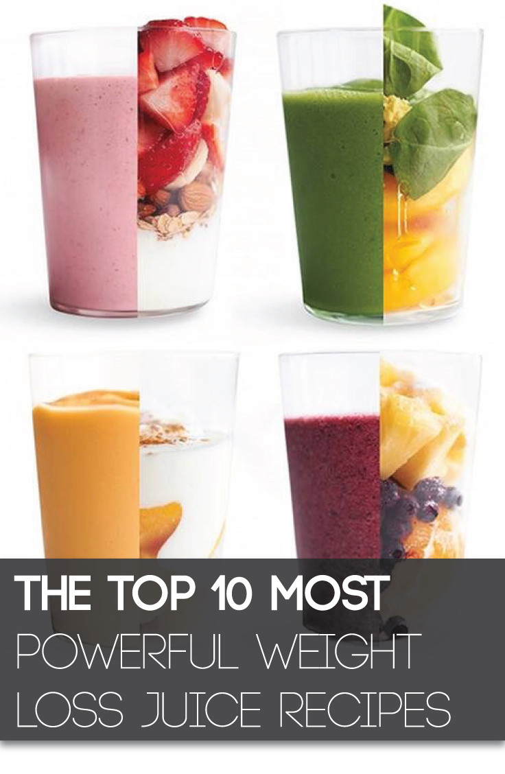 Weight Loss Drink Recipes
 The Top 10 Most Powerful Weight Loss Juice Recipes