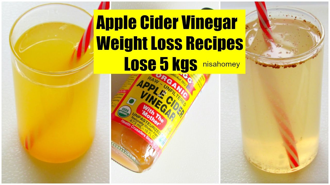 Weight Loss Drink Recipes
 Apple Cider Vinegar For Weight Loss Lose 5 kgs Fat
