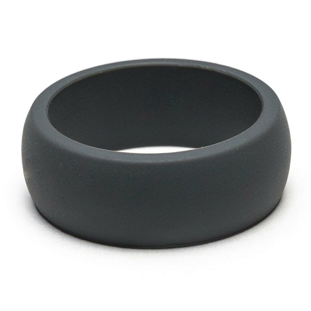 Welding Wedding Rings
 CHARCOAL SILICONE WEDDING BAND WORKOUT RING FOR MEN UNI