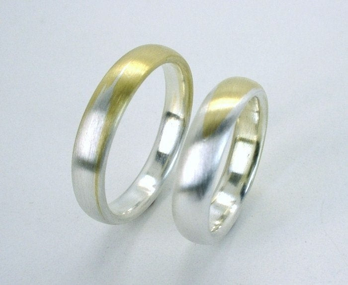 Welding Wedding Rings
 Welded Pure Gold and Fine Silver Wedding Bands