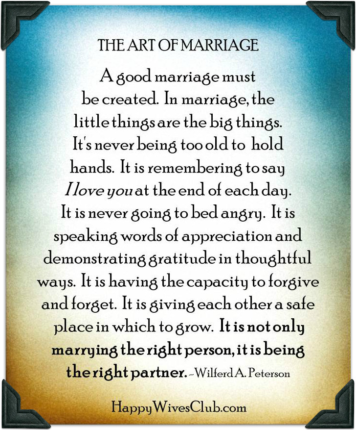What Is Marriage Quotes
 art of marriage quotes Archives