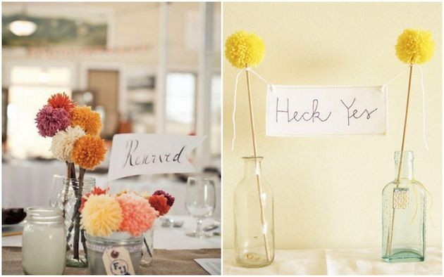 Where To Buy Wedding Decorations
 Yarn Pom Pom DIY Tutorials for Weddings & Where To Buy