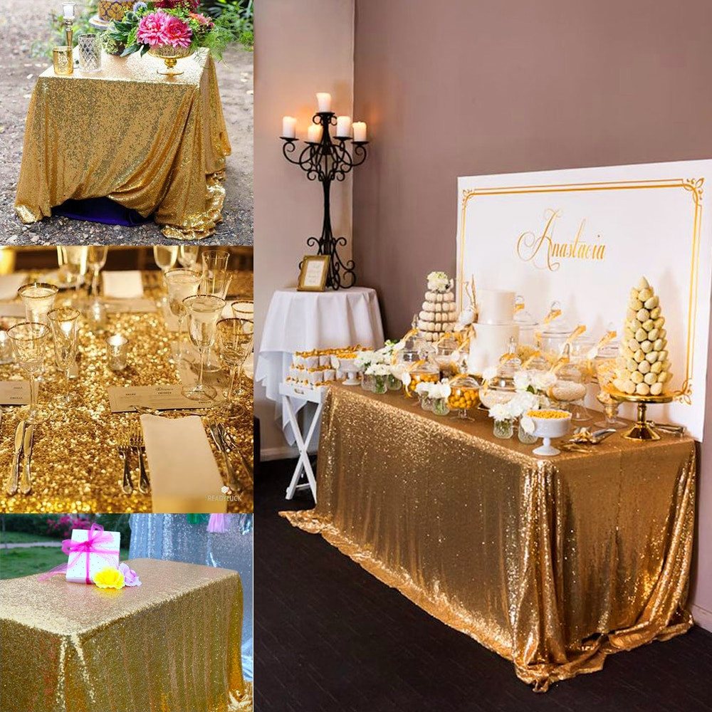 Where To Buy Wedding Decorations
 Aliexpress Buy 1pcs Rose Gold Glitter Sequin Table
