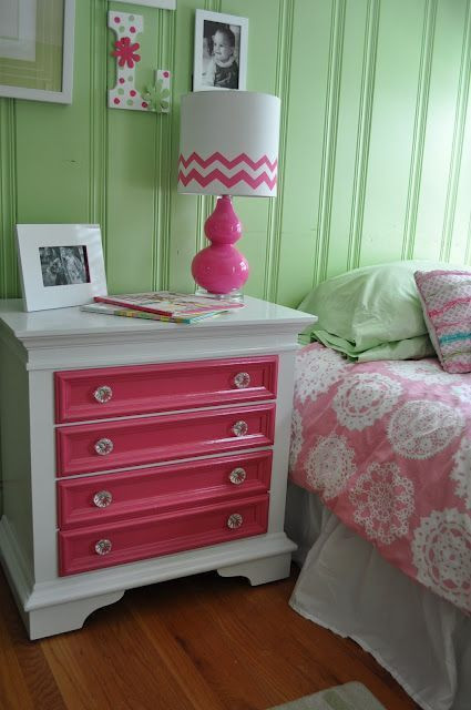 White Dresser For Kids Room
 Paint drawers bright color to contrast white dresser A