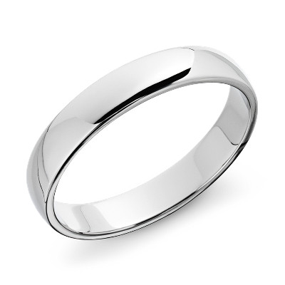 White Gold Wedding Rings
 Classic Wedding Ring in 14k White Gold 4mm