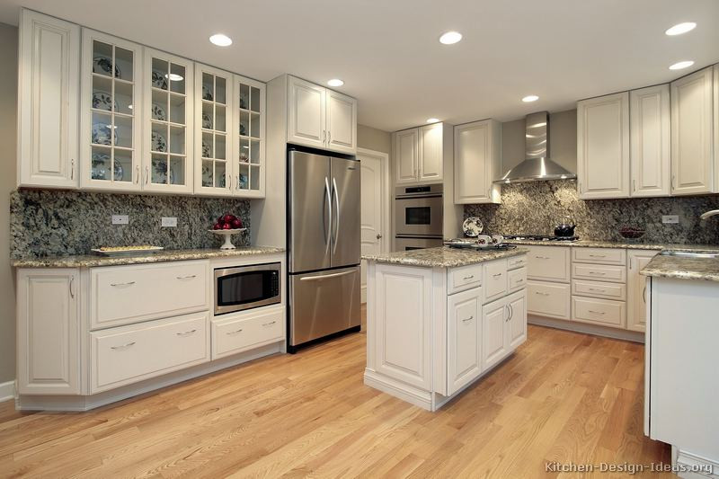 White Kitchen Cabinet Backsplash Ideas
 of Kitchens Traditional White Kitchen