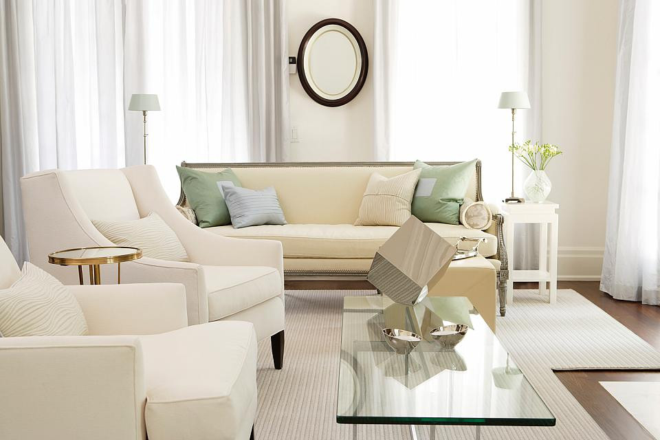 White Living Room Furniture Ideas
 Decorating With White