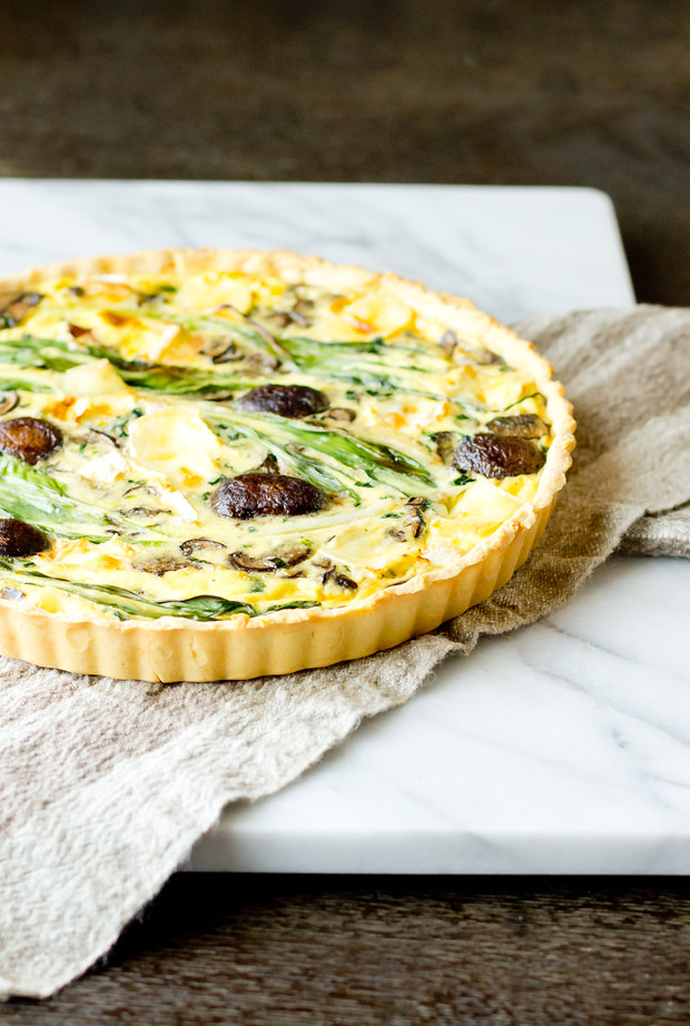 White Mushrooms Vs Baby Bella
 Quiche with Ramps Mushrooms and Brie The Gourmet Gourmand