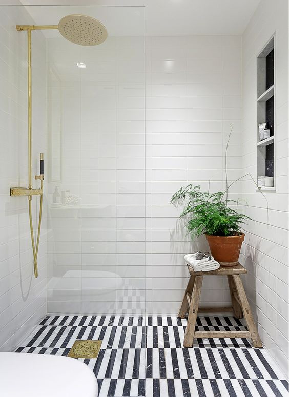 White Tile Bathroom Floor
 41 Cool Bathroom Floor Tiles Ideas You Should Try DigsDigs