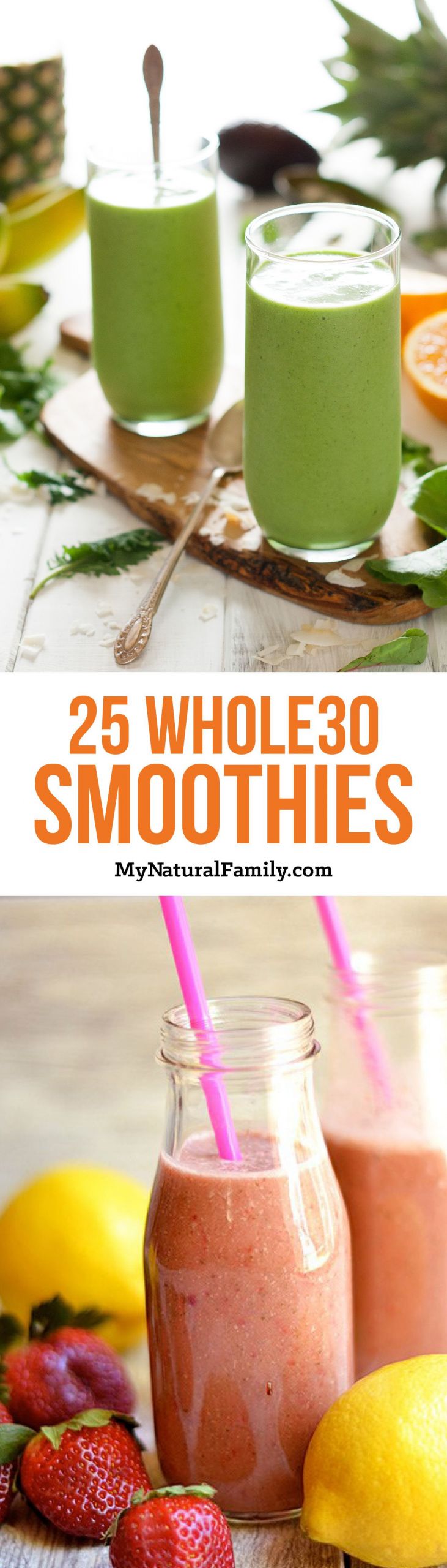 Whole 30 Smoothies
 25 Paleo Breakfast Smoothie Recipes with No Added
