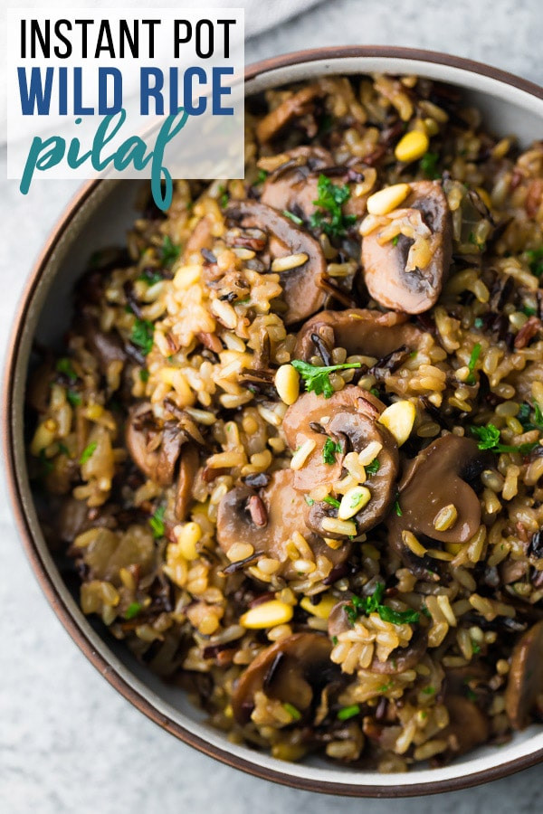 Wild Rice Instant Pot
 Instant Pot Wild Rice Pilaf with Mushrooms and Pine Nuts