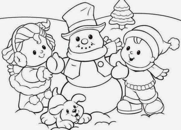 Winter Coloring Sheets For Kids
 Coloring Pages Winter Coloring Pages and Clip Art Free