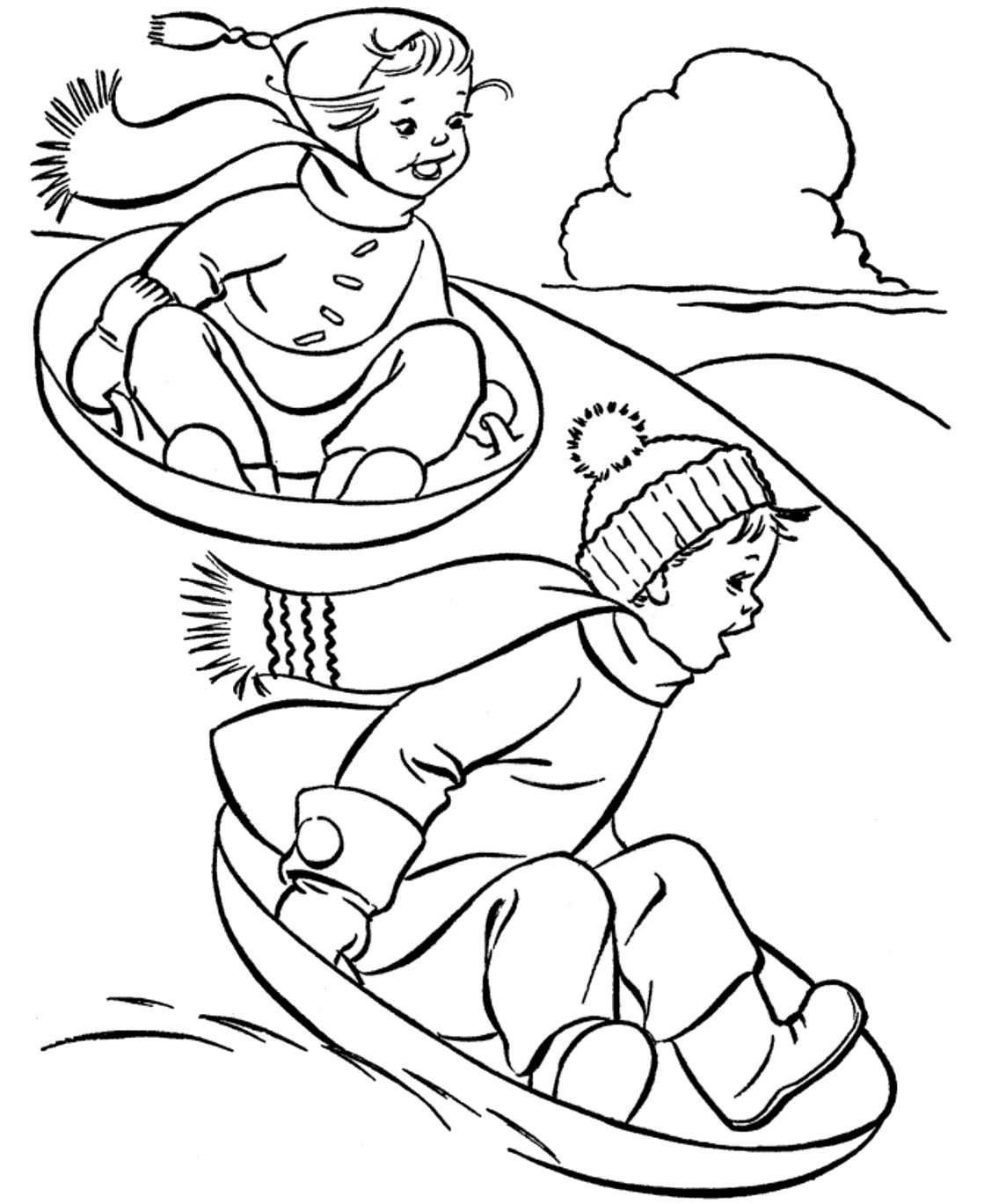 Winter Coloring Sheets For Kids
 Sports graph Coloring Pages Kids Winter Sports