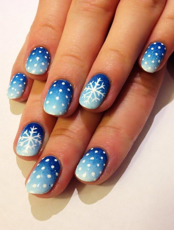 Winter Nail Art Design
 20 Cool Snowflake Nail Art Designs Hative