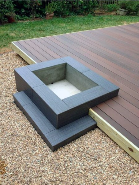 Wood Deck Firepit
 Top 50 Best Deck Fire Pit Ideas Wood Safe Designs