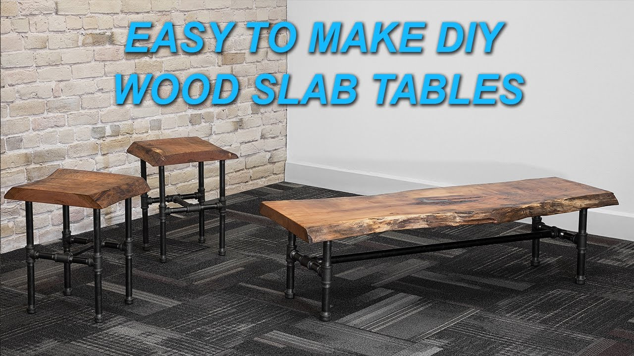 Wood Slab Coffee Table DIY
 How to Make a Live Edge Wood Slab Coffee Table with Epoxy