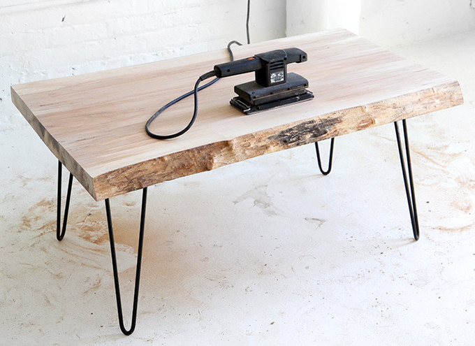 Wood Slab Coffee Table DIY
 MY DIY Wood Slab Coffee table I Spy DIY