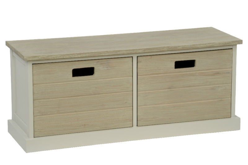 Wood Storage Bench With Drawers
 TOBS FURNITURE Southwold White Wood Storage Bench Seat