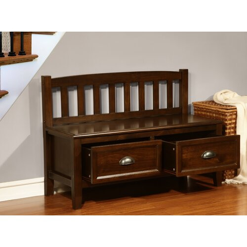 Wood Storage Bench With Drawers
 Simpli Home Burlington Wood Storage Entryway Storage Bench