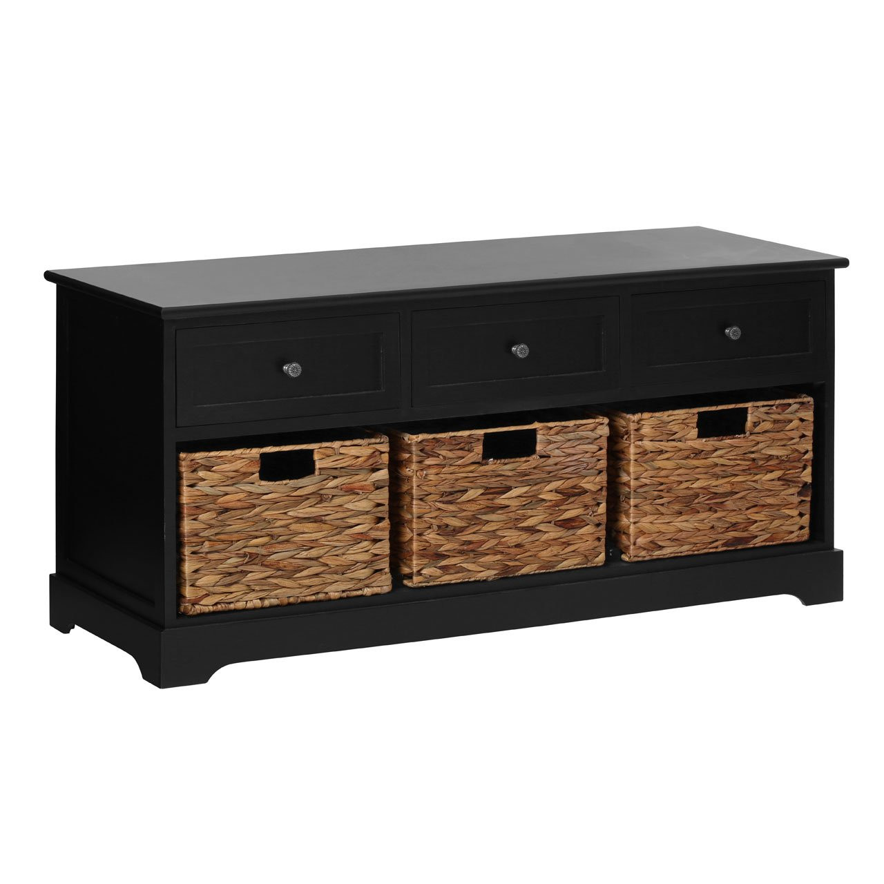 Wood Storage Bench With Drawers
 Storage Bench With Drawers And Baskets White Bench With