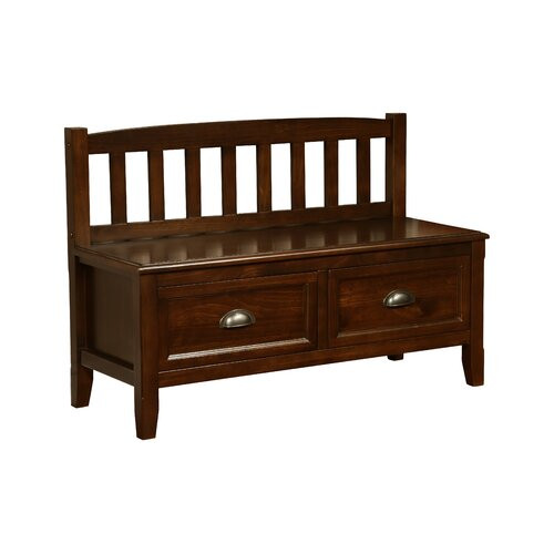 Wood Storage Bench With Drawers
 Simpli Home Burlington Wood Storage Entryway Storage Bench