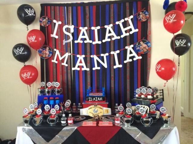 Wwe Birthday Decorations
 Resultado de imagen de wwe party ideas in 2019