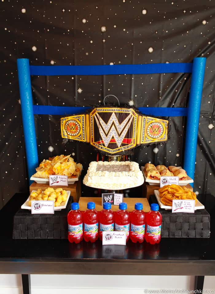 Wwe Birthday Decorations
 WWE Birthday Party Ideas for Kids Moms & Munchkins