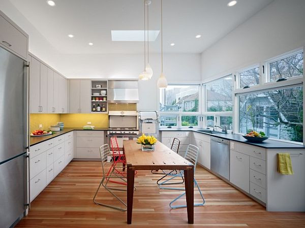 Yellow Kitchen Backsplash
 Buttercream Isn’t Just for Baking DIY Yellow Infused Kitchens