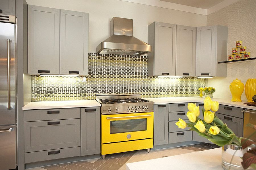 Yellow Kitchen Backsplash
 11 Trendy Ideas That Bring Gray and Yellow to the Kitchen