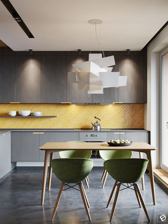 Yellow Kitchen Backsplash
 27 Yellow Kitchen Decor Ideas To Raise Your Mood DigsDigs
