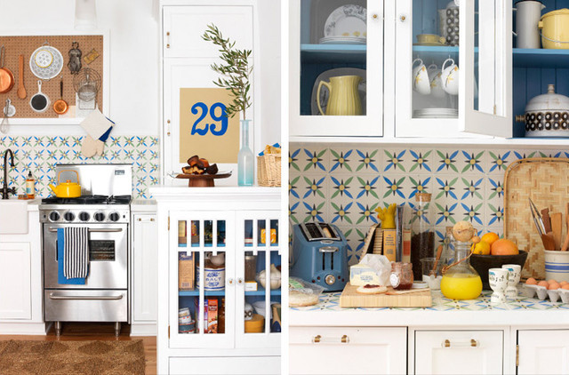 Yellow Kitchen Backsplash
 jessica thomas stylis white kitchen tile blue green yellow