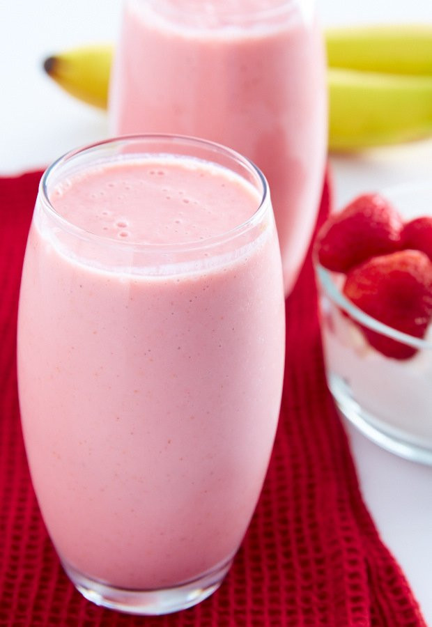 Yogurt Smoothie Recipes
 Strawberry Banana Yogurt Smoothie i FOOD Blogger