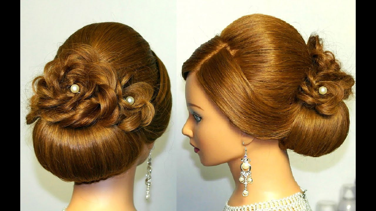 Youtube Wedding Hairstyles For Long Hair
 Wedding prom hairstyle for long hair updo tutorial with