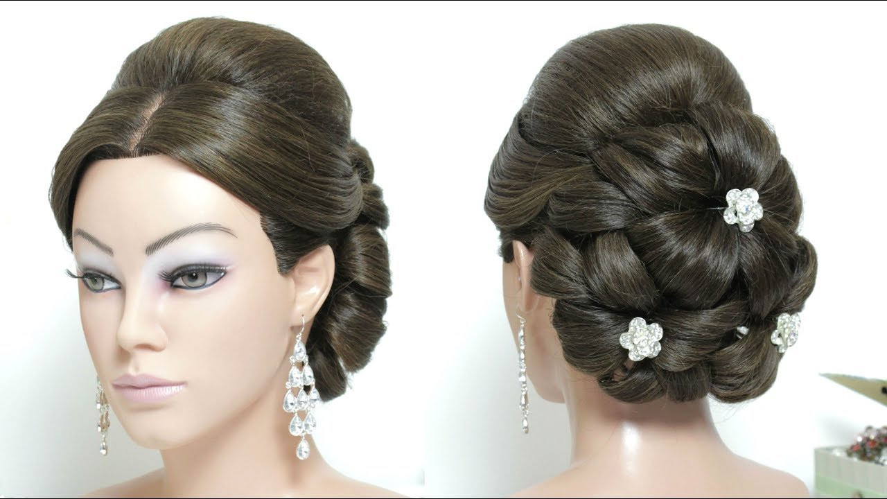 Youtube Wedding Hairstyles For Long Hair
 Elegant Wedding Updo Bridal Hairstyle For Long Hair