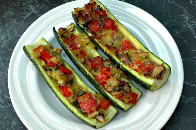 Zucchini Boat Recipes Vegetarian
 Stuffed Zucchini Boats 2 Ways Real Food Outlaws