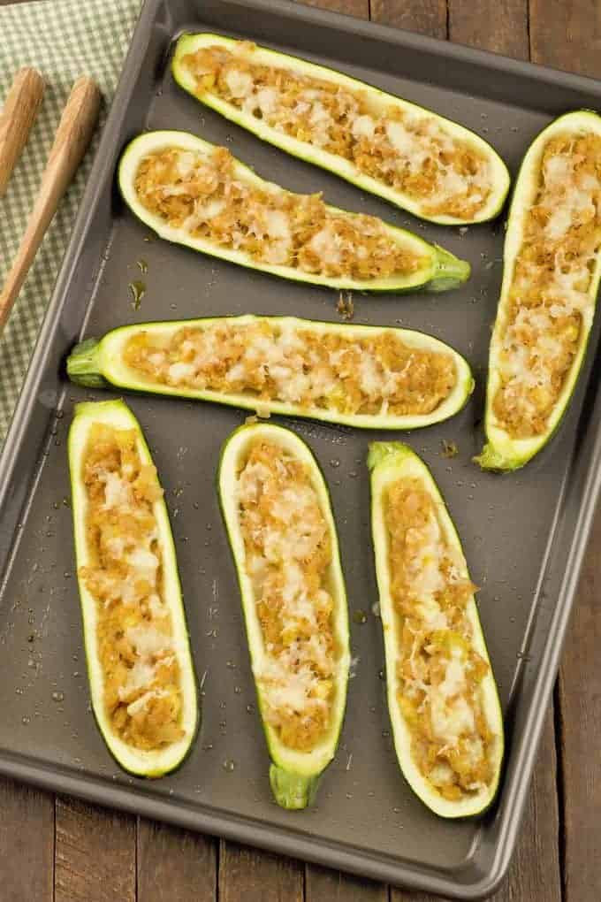 Zucchini Boat Recipes Vegetarian
 Stuffed Zucchini Boats Recipe