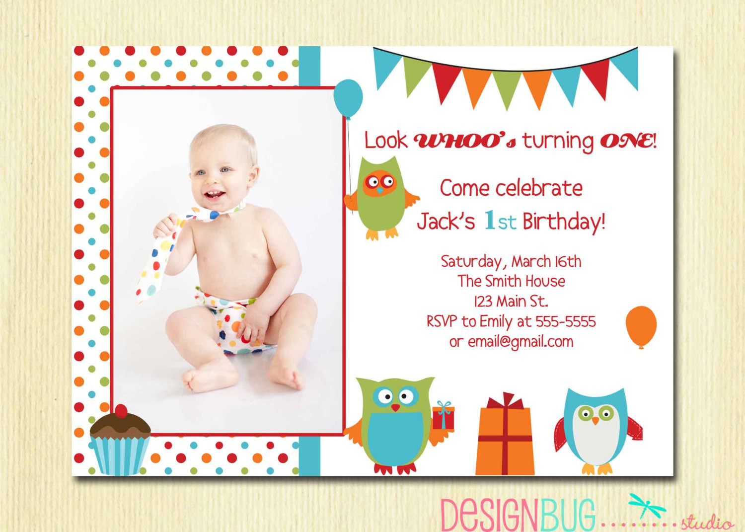 1 Year Old Birthday Invitations
 Birthday Invitation Cards For 1 Year Old