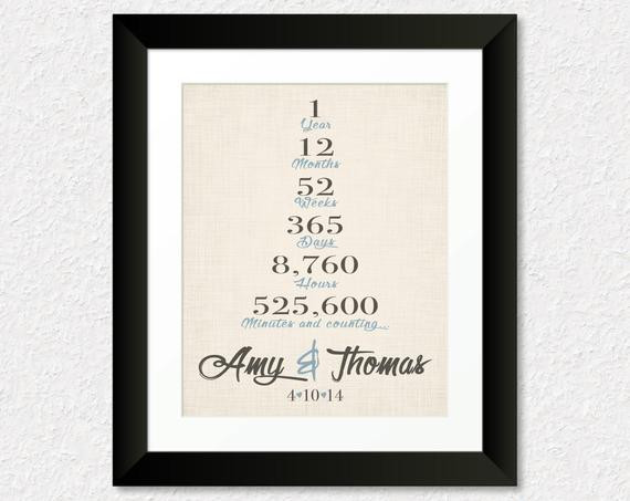 1 Year Wedding Anniversary Gift
 1 Year Anniversary Present e Year Wedding Anniversary Gift