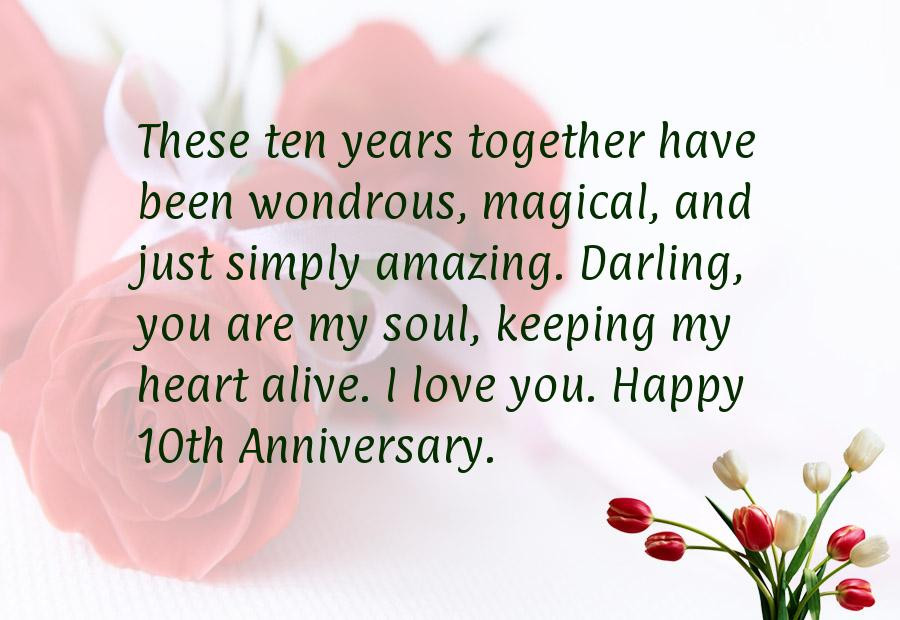 10 Year Wedding Anniversary Quotes
 10 Year Anniversary Quotes QuotesGram