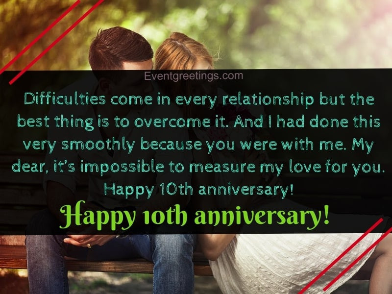 10 Year Wedding Anniversary Quotes
 Love Quotes For 10 Years Marriage svetgan