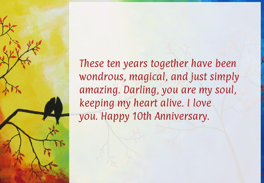 10 Year Wedding Anniversary Quotes
 10 Year Wedding Anniversary