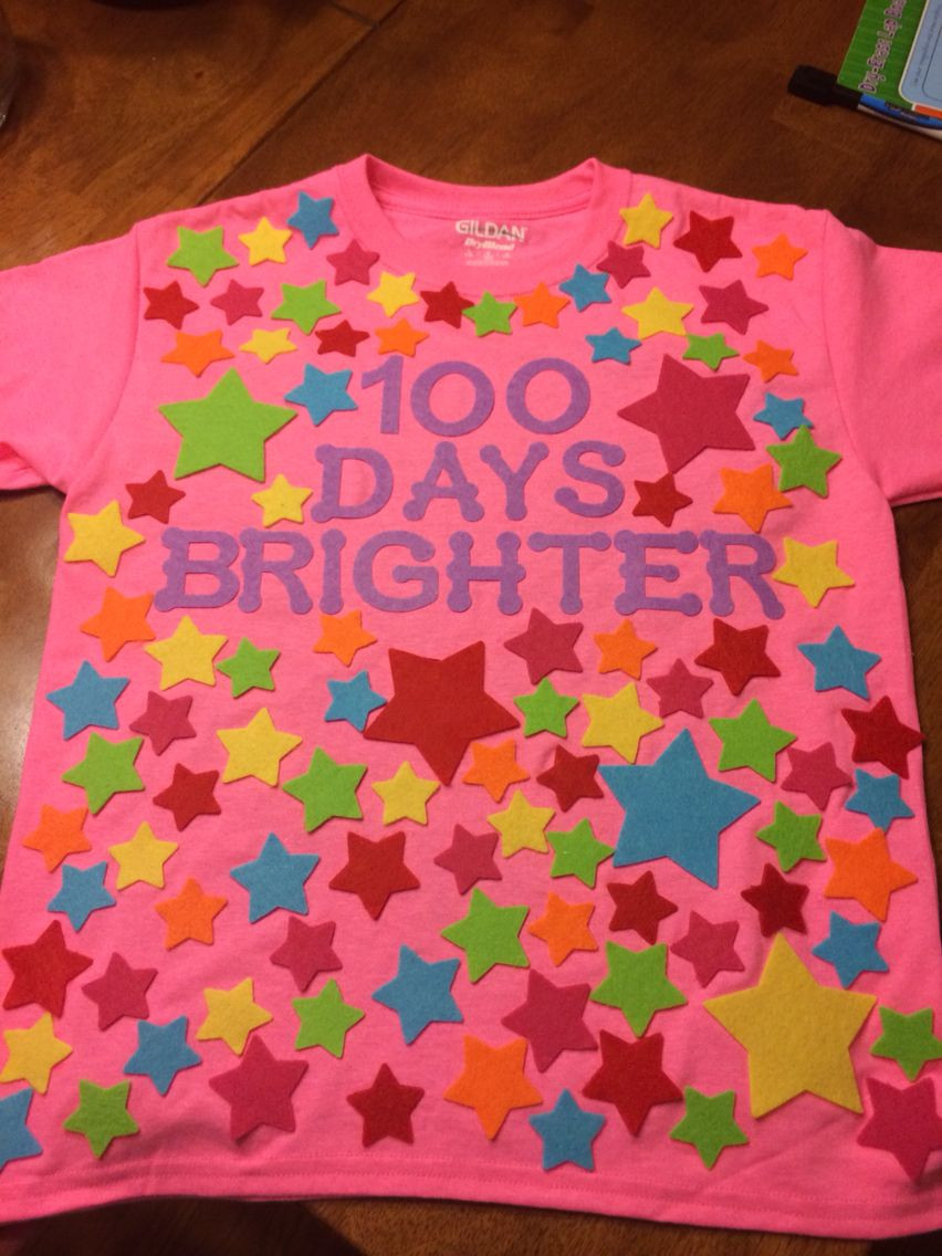 100 Day Shirt Decorating Ideas
 100 days of school t shirt decorating ideas