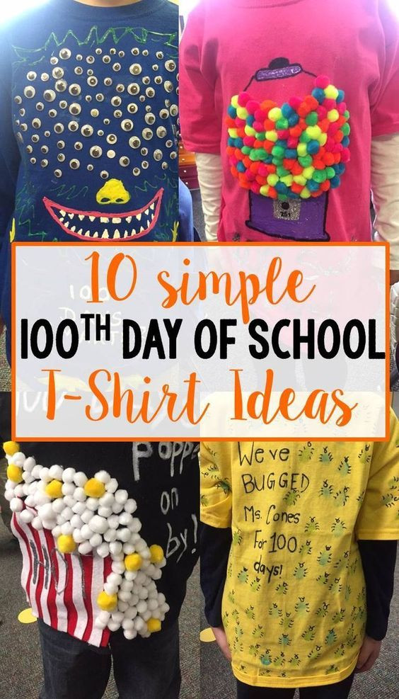 100 Day Shirt Decorating Ideas
 Ideas for celebrating 100 days of school Savvy Sassy Moms