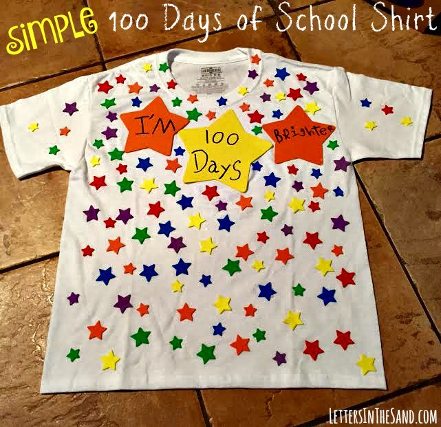 100 Day Shirt Decorating Ideas
 100 days of school t shirt decorating ideas